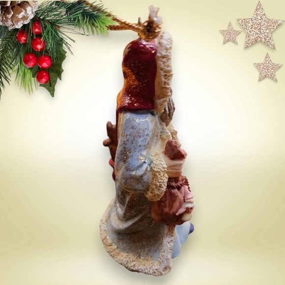 Arnart vtg 1989 santas claus in America ornaments set of 3 "3.5" - Picture 5 of 11